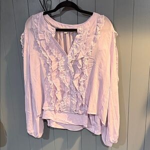 Loft Lavender Ruffled Women's Top